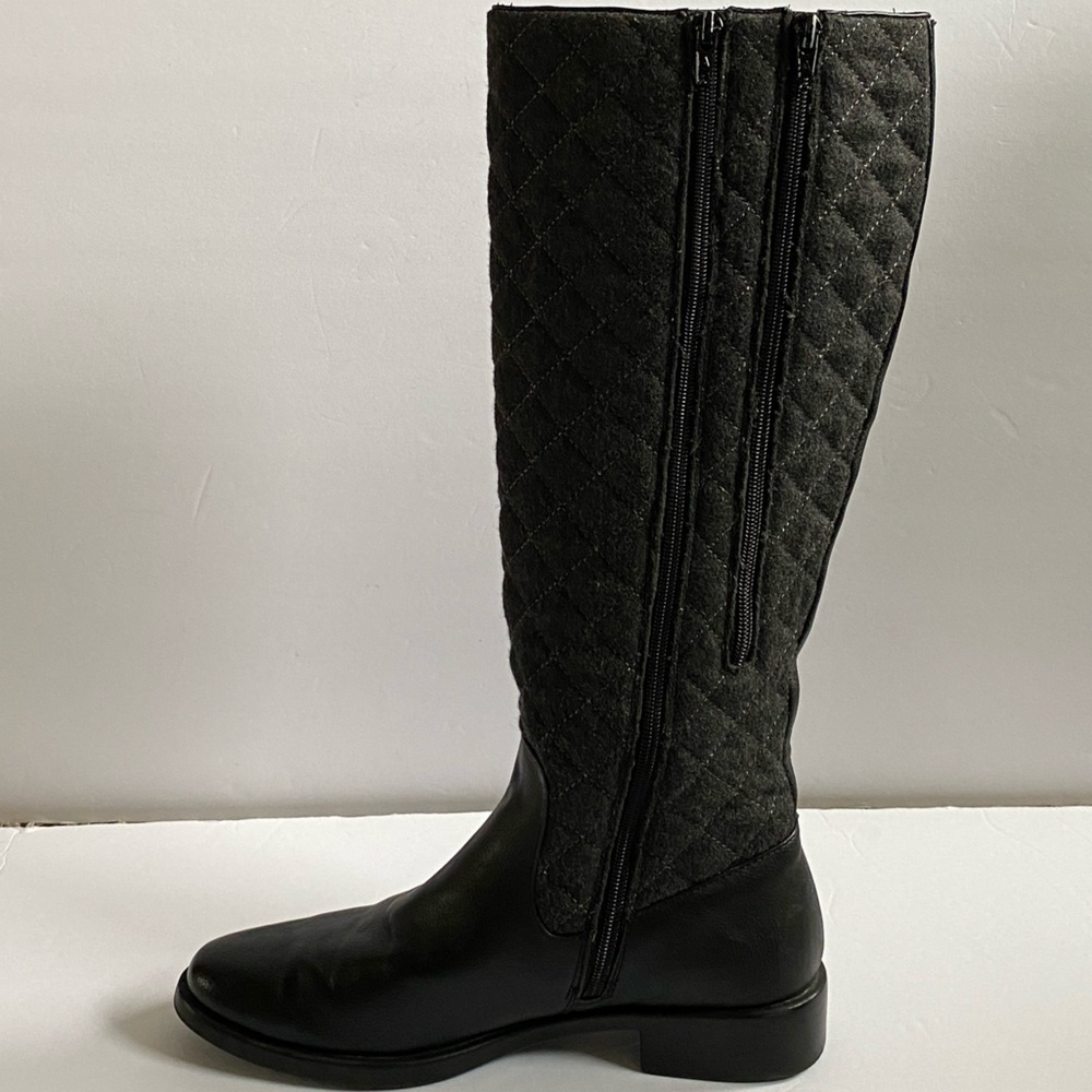 AEROSOLES Black Quilted Heeled Boots Women’s 8M - Picture 10 of 11